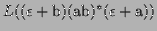 $ L((\epsilon+\textrm{b})(\textrm{ab})^*(\epsilon+\textrm{a}))$