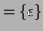 $\displaystyle = \{\epsilon\}$