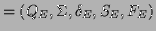$\displaystyle = (Q_E,\Sigma,\delta_E,S_E,F_E)$