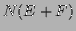 $\displaystyle N(E+F)$