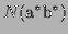 $ N(\textrm{a}^*\textrm{b}^*)$