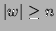 $ \vert w\vert\geq n$