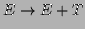 $\displaystyle E \to E + T$