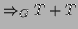 $\displaystyle \Rightarrow _{G} T + T$