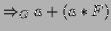 $\displaystyle \Rightarrow _{G} a + (a*F)$