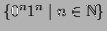 $ \{ 0^n1^n \mid n\in\mathbb{N}\}$
