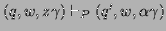 $ (q,w,z\gamma) \vdash_P (q',w,\alpha\gamma)$