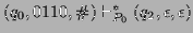 $ (q_0,0110,\char93 )\vdash_{P_0}^*(q_2,\epsilon,\epsilon)$