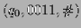 $ (q_0,0011,\char93 )$