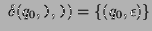 $\displaystyle  \delta(q_0,\texttt{)},\texttt{)}) = \{(q_0,\epsilon)\}$