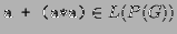 $ \texttt{a + (a*a)}\in L(P(G))$