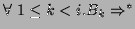 $ \forall
 1\leq k < i.B_k\Rightarrow ^* \empty$