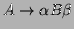 $ A\to \alpha B \beta$