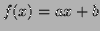 $ f(x) = ax + b$